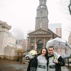 Flageole Cormier StudioNouveau BostonMarathonWedding203 big - This pair finished the Boston Marathon and went right into their ceremony! This pair finished the Boston Marathon and went right into their ceremony!