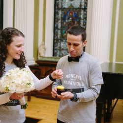 Flageole Cormier StudioNouveau BostonMarathonWedding85 big - This pair finished the Boston Marathon and went right into their ceremony! This pair finished the Boston Marathon and went right into their ceremony!