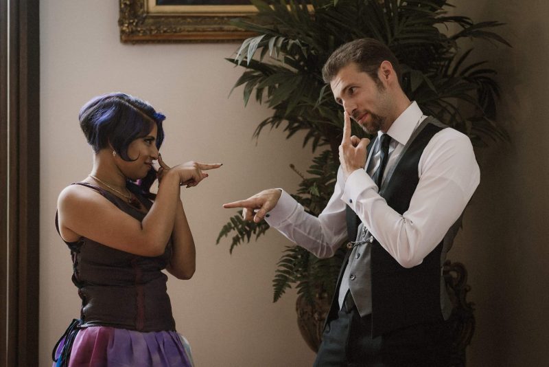 Count the fandoms at this elegant & crafty super-nerd puzzlefest wedding