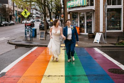 Don your wings & feathers for this whimsical animal menagerie wedding (with a unicorn first look!)