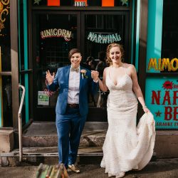 sole repair shop wedding capitol hill 37 - Don your wings & feathers for this whimsical animal menagerie wedding (with a unicorn first look!) Don your wings & feathers for this whimsical animal menagerie wedding (with a unicorn first look!)