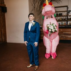 sole repair shop wedding capitol hill 6 - Don your wings & feathers for this whimsical animal menagerie wedding (with a unicorn first look!) Don your wings & feathers for this whimsical animal menagerie wedding (with a unicorn first look!)