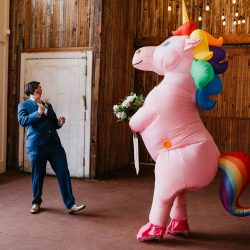 sole repair shop wedding capitol hill 7 - Don your wings & feathers for this whimsical animal menagerie wedding (with a unicorn first look!) Don your wings & feathers for this whimsical animal menagerie wedding (with a unicorn first look!)