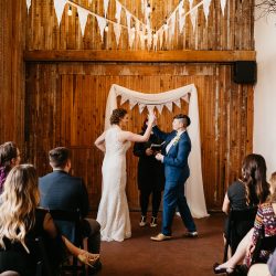 sole repair shop wedding capitol hill 71 - Don your wings & feathers for this whimsical animal menagerie wedding (with a unicorn first look!) Don your wings & feathers for this whimsical animal menagerie wedding (with a unicorn first look!)
