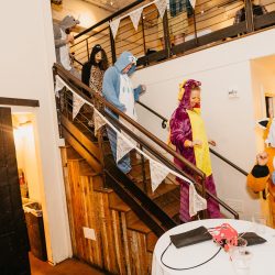 sole repair shop wedding capitol hill 97 - Don your wings & feathers for this whimsical animal menagerie wedding (with a unicorn first look!) Don your wings & feathers for this whimsical animal menagerie wedding (with a unicorn first look!)