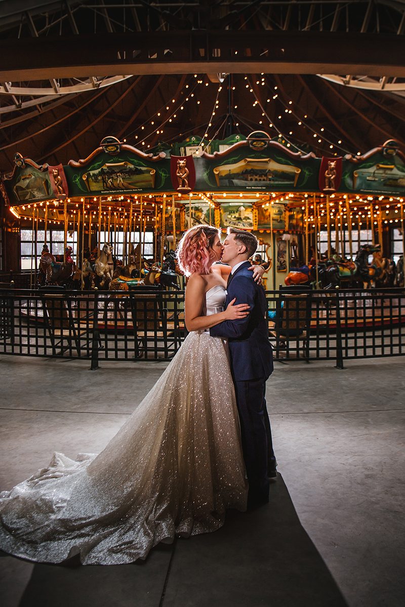 It’s a rustic meets rock ‘n’ roll glam wedding in the Hudson Valley