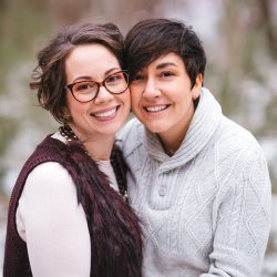 A magical frozen waterfall engagement shoot in the Poconos