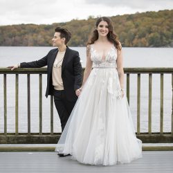 Wild beauty and rock star babes at this greenery wedding in Connecticut