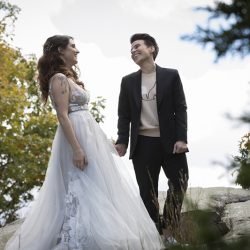 Wild beauty and rock star babes at this greenery wedding in Connecticut