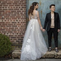 Wild beauty and rock star babes at this greenery wedding in Connecticut