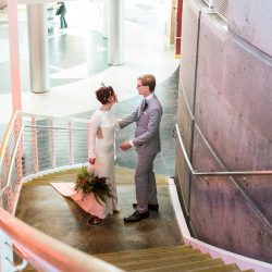 JayRick ChabotSpaceCenter wedding 20 - Crowns, pink flowers, & the cosmos at this Space Center wedding JayRick ChabotSpaceCenter wedding 20