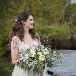 Wild beauty and rock star babes at this greenery wedding in Connecticut