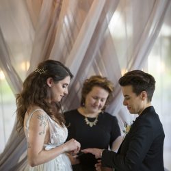 Wild beauty and rock star babes at this greenery wedding in Connecticut