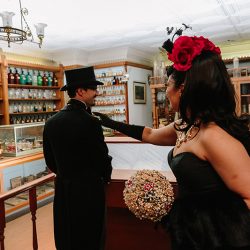 SayjalSteveBlog 001 - A chic & macabre Halloween wedding at the International Museum of Surgical Science A chic & macabre Halloween wedding at the International Museum of Surgical Science