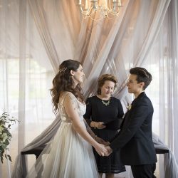 Wild beauty and rock star babes at this greenery wedding in Connecticut