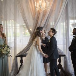 Wild beauty and rock star babes at this greenery wedding in Connecticut