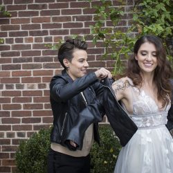 Wild beauty and rock star babes at this greenery wedding in Connecticut