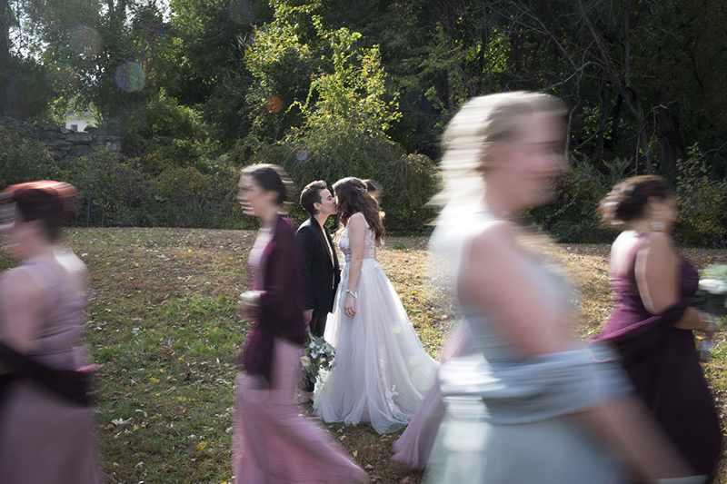 Wild beauty and rock star babes at this greenery wedding in Connecticut