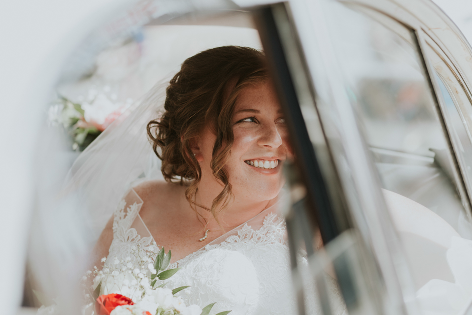All aboard this gorgeous steam train wedding with a museum party in Manchester, UK