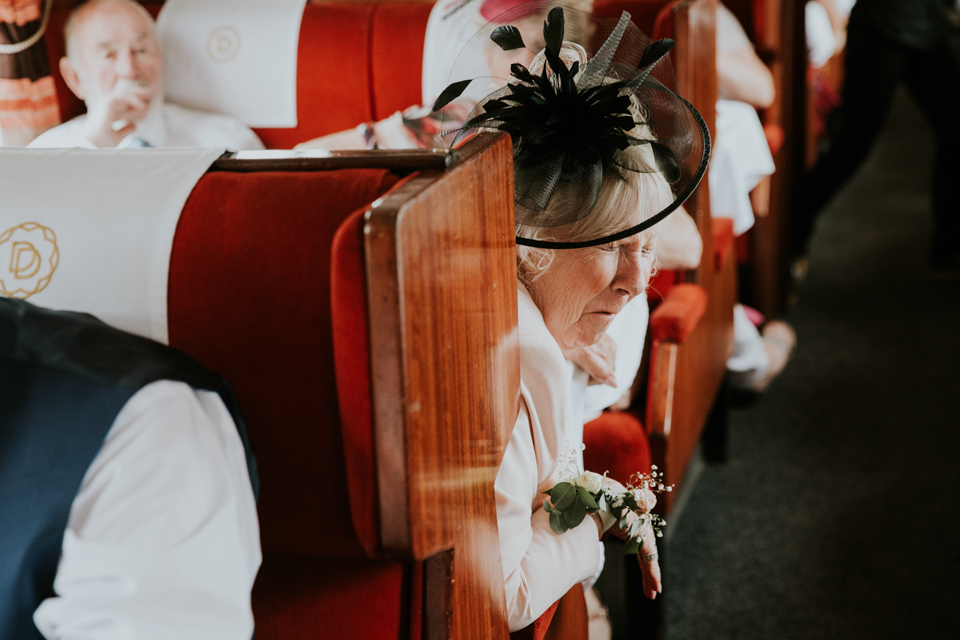 All aboard this gorgeous steam train wedding with a museum party in Manchester, UK