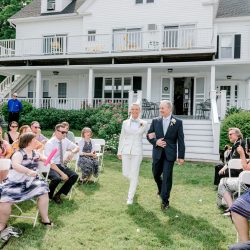deGonzague Heffernan TrinaDinnarPhotography SameSexOceansideNauticalMaineWedding48 big - Two brides, a scrapbook proposal, & their sun-drenched nautical Maine wedding Two brides, a scrapbook proposal, & their sun-drenched nautical Maine wedding