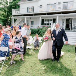 deGonzague Heffernan TrinaDinnarPhotography SameSexOceansideNauticalMaineWedding50 big - Two brides, a scrapbook proposal, & their sun-drenched nautical Maine wedding Two brides, a scrapbook proposal, & their sun-drenched nautical Maine wedding