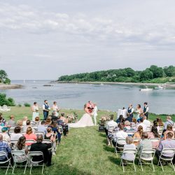 deGonzague Heffernan TrinaDinnarPhotography SameSexOceansideNauticalMaineWedding54 big - Two brides, a scrapbook proposal, & their sun-drenched nautical Maine wedding Two brides, a scrapbook proposal, & their sun-drenched nautical Maine wedding