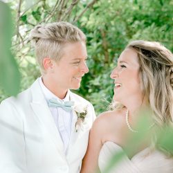 deGonzague Heffernan TrinaDinnarPhotography SameSexOceansideNauticalMaineWedding75 big - Two brides, a scrapbook proposal, & their sun-drenched nautical Maine wedding Two brides, a scrapbook proposal, & their sun-drenched nautical Maine wedding