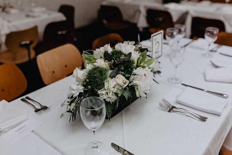 A chic Manhattan brunch wedding with two grooms & lots of greenery