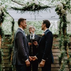 greg britt 177 - A chic Manhattan brunch wedding with two grooms & lots of greenery A chic Manhattan brunch wedding with two grooms & lots of greenery
