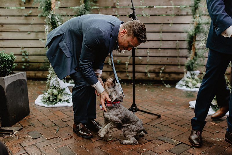 A chic Manhattan brunch wedding with two grooms & lots of greenery