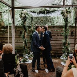 greg britt 248 - A chic Manhattan brunch wedding with two grooms & lots of greenery A chic Manhattan brunch wedding with two grooms & lots of greenery