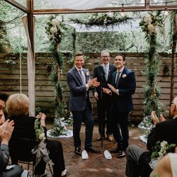 greg britt 249 - A chic Manhattan brunch wedding with two grooms & lots of greenery A chic Manhattan brunch wedding with two grooms & lots of greenery