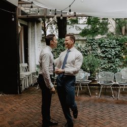 greg britt 382 - A chic Manhattan brunch wedding with two grooms & lots of greenery A chic Manhattan brunch wedding with two grooms & lots of greenery