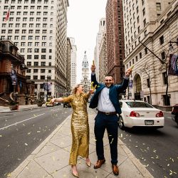 A sweet Philadelphia elopement with an homage to some of the best photo spots in Philly