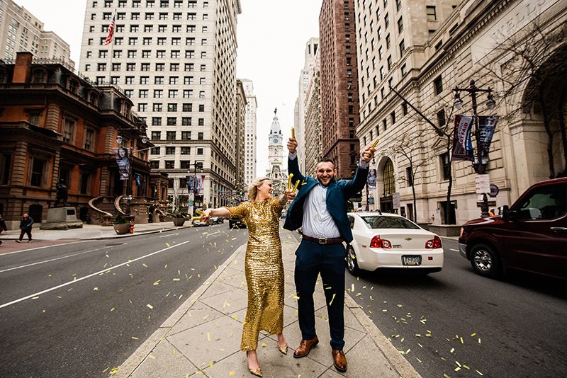 A sweet Philadelphia elopement with an homage to some of the best photo spots in Philly