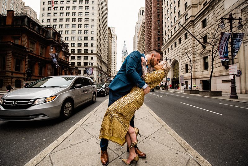 A sweet Philadelphia elopement with an homage to some of the best photo spots in Philly