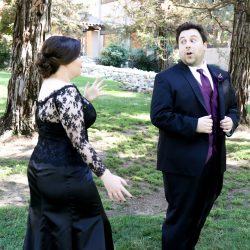 Here's how Jeff Goldblum helped make this horror film-inspired Halloween wedding come to be