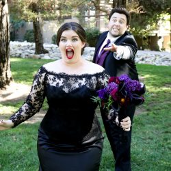 Here's how Jeff Goldblum helped make this horror film-inspired Halloween wedding come to be