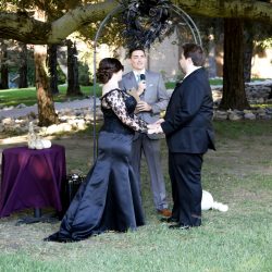 Here's how Jeff Goldblum helped make this horror film-inspired Halloween wedding come to be