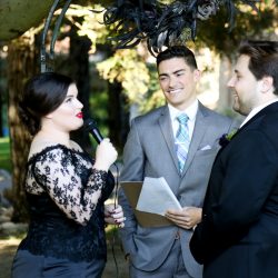 Here's how Jeff Goldblum helped make this horror film-inspired Halloween wedding come to be