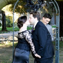 Here's how Jeff Goldblum helped make this horror film-inspired Halloween wedding come to be