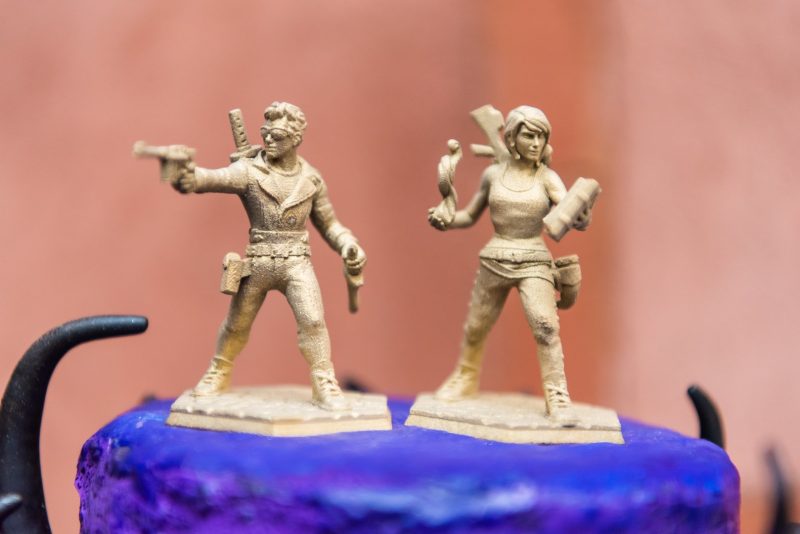 A New York confectionery wedding with smoke bombs, viking horns, & a haunted paintball field