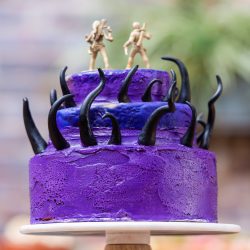 A New York confectionery wedding with smoke bombs, viking horns, & a haunted paintball field