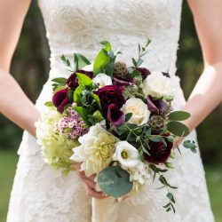 A New York confectionery wedding with smoke bombs, viking horns, & a haunted paintball field