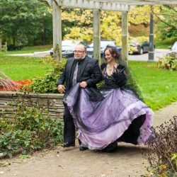 Faubert Glendinning LifeisBeautifulPhotography MelanieCory021 big - A Hallowedding costume party with a gorgeous purple and black gown A Hallowedding costume party with a gorgeous purple and black gown
