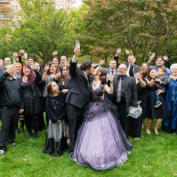 Faubert Glendinning LifeisBeautifulPhotography MelanieCory116 big - A Hallowedding costume party with a gorgeous purple and black gown A Hallowedding costume party with a gorgeous purple and black gown
