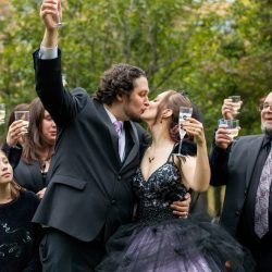Faubert Glendinning LifeisBeautifulPhotography MelanieCory118 big - A Hallowedding costume party with a gorgeous purple and black gown A Hallowedding costume party with a gorgeous purple and black gown