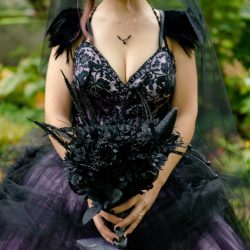Faubert Glendinning LifeisBeautifulPhotography MelanieCory213 big - A Hallowedding costume party with a gorgeous purple and black gown A Hallowedding costume party with a gorgeous purple and black gown