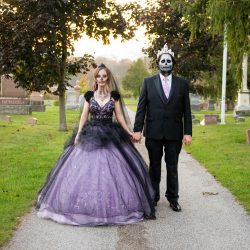 Faubert Glendinning LifeisBeautifulPhotography MelanieCory224 big - A Hallowedding costume party with a gorgeous purple and black gown A Hallowedding costume party with a gorgeous purple and black gown